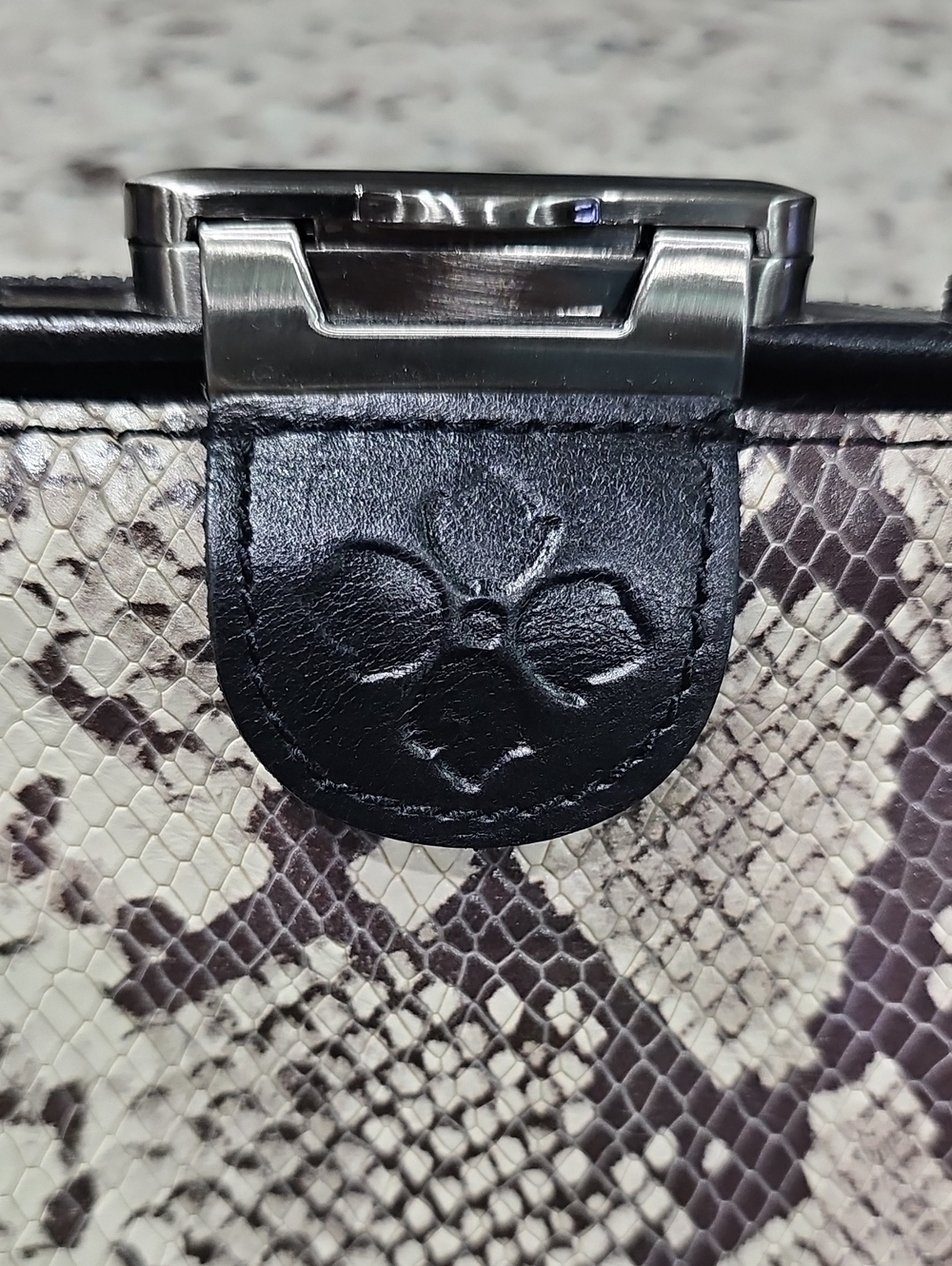 Patricia Nash Nela Frame Satchel - Python - Picture 2 of 11